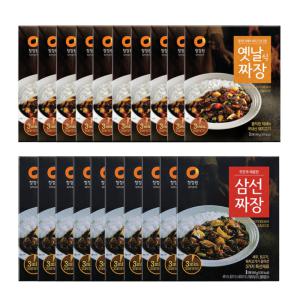 청정원 옛날짜장 180g x10개+삼선짜장180g x10개