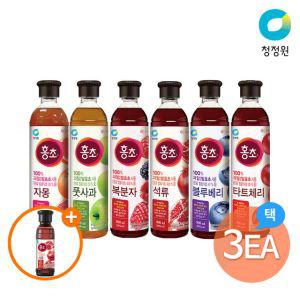 청정원 홍초 6종 900ml 6종 3개 + (증)석류250ml