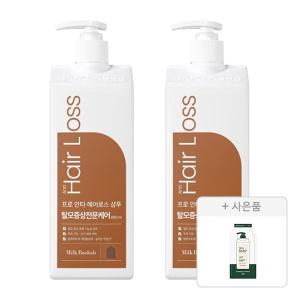 밀크바오밥 프로 탈모증상 완화 기능성 샴푸, 800ml, 2개 + 증정 ( 시카 리프레싱 샴푸, 10g, 1개 )