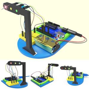 3색 신호등 조립키트 (풀세트형) 자동 제어 시스템 아두이노 코딩 라이트