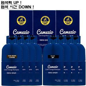 다주티엔에스 까메지오 한번에 염색샴푸 다크브라운/블랙 200ml x 4