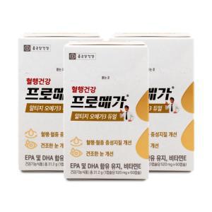 종근당건강 프로메가 알티지 오메가3 듀얼 520mg x 60캡슐 3통