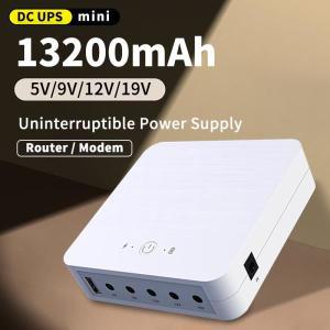 파워서플라이 라우터 광학 모뎀 백업 배터리, UPS 무정전 전원 공급 장치, 13200mAh 미니 DC USB 내장 5V9V