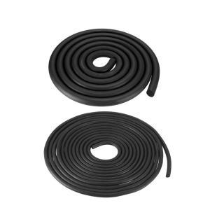 Uxcell-3 m 길이의 검정색 EPDM 폼 고무 씰 웨더 스트립 직경 3mm 4mm 5mm 6mm 7mm 8mm 9mm 10mm 12mm 13mm