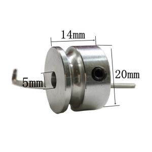 풀리 그루브 폭 20mm R2 드라이브 소형 모터 휠 알루미늄 단일 4mm 30mm 40mm 합금