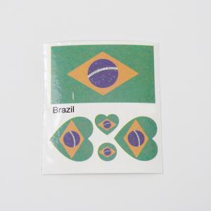 국기 헤나 응원 타투 브라질 국가 표시 축구 스티커 Brazil