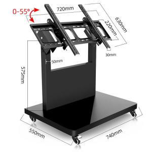 모바일 무대 텔레프롬프터 TV 카트 플로어 스탠드 마운트, 홈 디스플레이 트롤리 플라즈마 스크린, LED 모