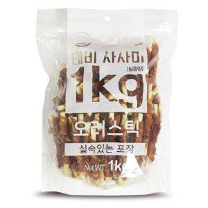 강아지 오리껌 스틱 1kg 1P 반려견 영양 육포 껌간식