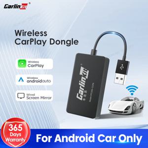 CarlinKit 무선 카플레이 어댑터, USB 무선 안드로이드 자동 동글, 안드로이드 차량용 멀티미디어 미러링크 웨이즈 스포티파이 오토킷