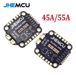 JHEMCU RuiBet RC FPV 프리스타일 비행 컨트롤러 드론용 ESC BLHELI_S Dshot600, 4in 1, 브러시리스 ESC 3-6S, 30.5X30.5 M4, 45A, 55A