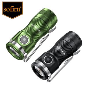 Sofirn 미니 SC13 SST40 LED 전술 18350 충전식 손전등, 6000K 키체인 비상 토치, 마그네틱 LED 조명, 1300lm