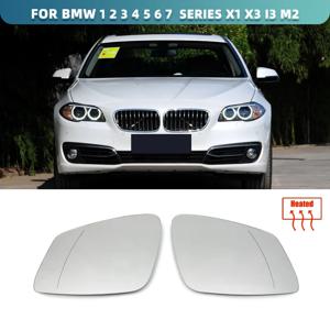 좌우 측면 가열 윙 미러 유리 광각 백미러, BMW E84 F48 F20 F21 F40 F22 F23 F30 F31 F34 F10 F07 용