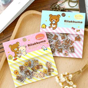 귀여운 Rilakkuma 미니 종이 스티커 가방, DIY 일기 플래너 장식 스티커, 앨범 스크랩북, 카와이 문구, 80 개/로트