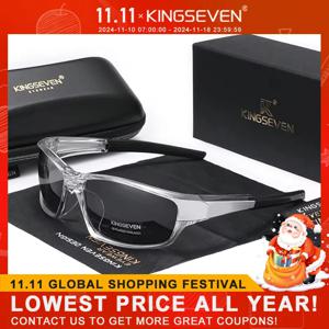 정품 KINGSEVEN 새로운 2024 디자인 남성 스포츠 편광 선글라스 여성 UV 렌즈 여행 패션 안경