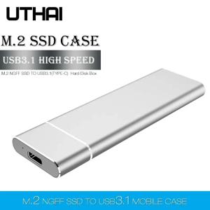 케이블 포함 모바일 하드 디스크 박스 HDD 케이스, T24 USB3.1 C타입-M.2 NGFF SSD 인클로저, M2-USBC, 2230, 2242, 2260/2280 M2