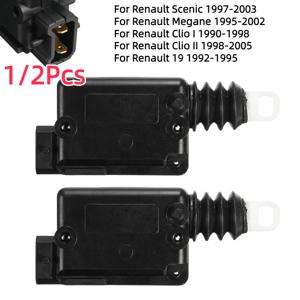 문짝 잠금 액추에이터, 르노 클리오 I II 메간 시닉 7702127213 7701039565, 2 핀 자동 중앙 잠금 모터 액추에이터, 1 개, 2 개