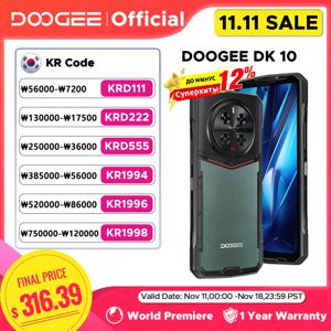 DOOGEE DK 10 5G 디멘시티 8020 모포 쿼드 카메라, 50MP 견고한 휴대폰, 6.67 인치, 120Hz, 2.5K AMOLED, 120W, 32 GB + 512 GB, 월드 프리미어