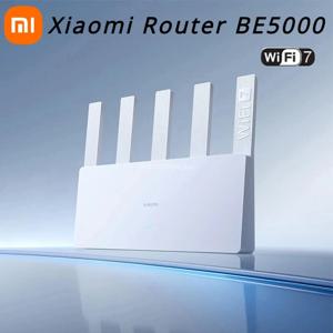 샤오미 라우터 BE5000 와이파이 7 2.5G 5011Mbps 네트워크 포트, 512MB 메모리 2.4/5GHz 듀얼 광대역 액세스 네트워크 보안 보호