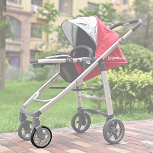 Uppababy Cruz V1 유모차용 유모차 타이어, 앞 바퀴 PU 튜브리스 타이어 커버, 휠 케이싱, 베이비 버기 교체 액세서리