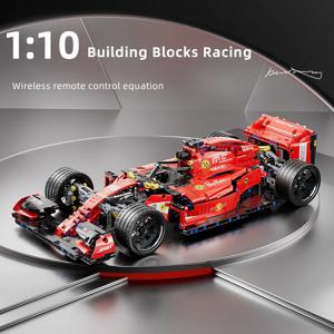 ToylinX F1 RC 레이스카 빌딩 세트, MOC 리모컨 빌딩 블록, 멋진 소장용 모델 자동차 키트 장난감, 1163 개