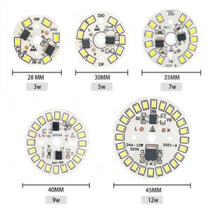 YzKoo LED 전구 패치 램프 SMD 플레이트, 전구 조명용 원형 모듈 광원 플레이트, LED 다운라이트 칩 스포트라이트, AC 220V