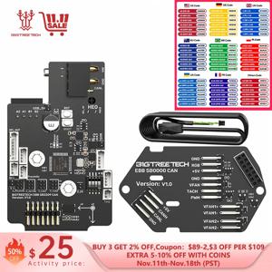 BIGTREETECH EBB CAN/USB 보드, 클리퍼 보론 스텔스버너 KNOMI 옥토퍼스 프로 라즈베리 파이 캔버스 헤드툴 PT1000 용, SB2209