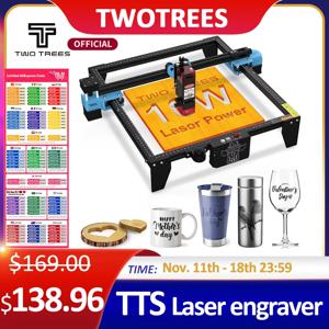 TwoTrees CNC 라우터 레이저 조각기, 금속 레이저 조각 절단기, 와이파이 오프라인 제어, TTS10 Pro/TTS-55Pro 40W/80W