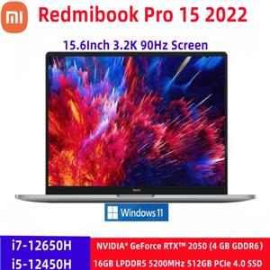 Xiaomi RedmiBook Pro 15 2022 노트북 인텔 코어 i7-12650H/i5 12450H RTX2050 16GB RAM 512GB/1 테라바이트 SSD 3.2K 90Hz 15.6 인치 Mi