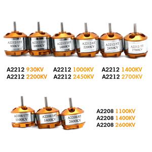 A2212 A2208 브러시리스 모터 930KV 1000KV 1400KV 2200KV 2700KV RC 항공기 비행기 용, 멀티 콥터 브러시리스 아웃 러너 모터