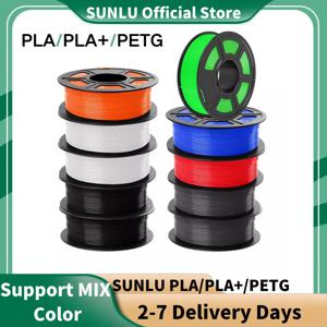 SUNLU PLA 플러스 PETG PLA 필라멘트, 해외 3D 인쇄용, 100% 필라멘트 라인 업, 10 롤, 1kg/롤, 1.75mm