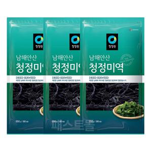 청정원 남해안산 청정미역 200g 3개