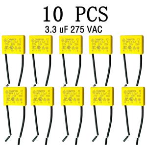 안전 캐패시터 275VAC 3.3UF 폴리프로필렌 필름 캐패시터, 중성선 없는 스마트 터치 스위치, 전기 팬 등에 적합