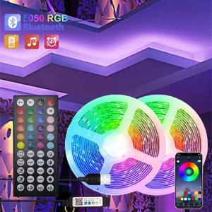 Dc5V USB RGB LED 스트립 라이트 테이프, 블루투스 와이파이 5, 10 계량기 접착 리본 밴드, LED 벽 룸 장식 조명, TV 백라이트