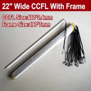 프레임이 있는 와이드 듀얼 램프 CCFL, 하우징이 있는 LCD 램프 백라이트, 커버가 있는 CCFL, CCFL 480mm x 2.4mm, 프레임: 490mm x 7mm, 22 인치, 2 개