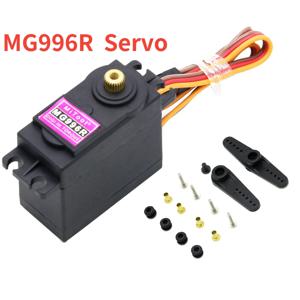 높은 토크 MG996R 4.8-6.0V 디지털 서보, 후타바 JR 1/8 1/10 RC 자동차 헬리콥터 로봇 보트 아두이노 우노 DIY용, 금속 기어 포함