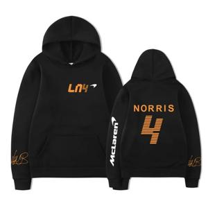 Lando Norris 4 패턴 프린트 캐주얼 스트리트 맨투맨 남녀공용, 순면 하이 퀄리티 패션 루즈한 남성용 후드티