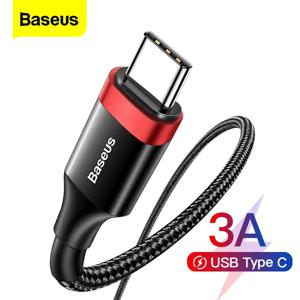 Baseus-USB c형 고속 충전 케이블, 3m, 삼성 S22, S10, 샤오미 포코, 화웨이용 USBC 타입 와이어 코드