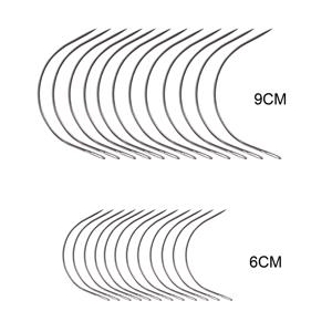 24 개/가방 큰 9cm 6cm C 모양 곡선 바늘 가발 만들기 crochet braids 환기 머리 직조 바늘