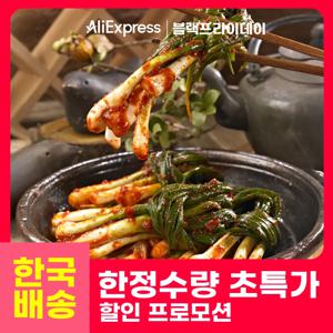 [대한민국 농산물] 100% 대한민국산 김치 신선한 전라도식 파김치 1kg, 2kg