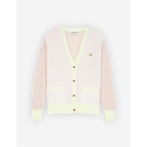 24FW 메종키츠네 BABY FOX PATCH COLOR BLOCK CARDIGAN 베이비 폭스 패치 컬러 블록 가디건 MW00505KT1036-P701