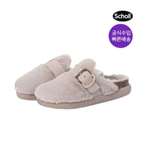 [24FW] 숄 퍼장식 청키솔 코르크 크로그 beige