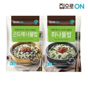 집으로ON 곤드레 나물밥 230g 7개 + 취나물밥 230g 7개