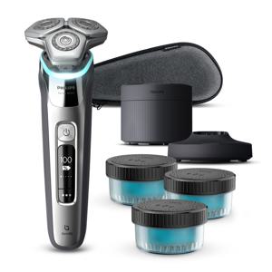 [리퍼 상품] PHILIPS SkinIQ 9000 시리즈 전기면도기 S9985/67 크롬 실버