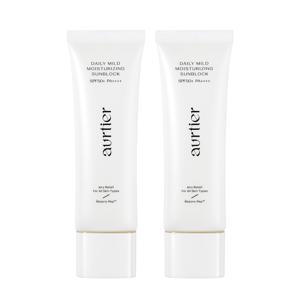 [1+1] 오르띠에 매일 촉촉 순 선크림 45ml  [ SPF+ PA++++ 1개][미백 · 주름개선 기능성]