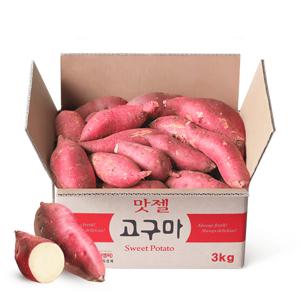 맛젤 24년수확 햇 단밤고구마 실속형 특상 사이즈(80~280g) 3kg 5kg 10kg