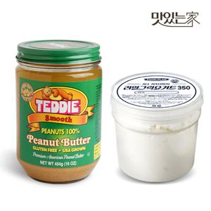 [테디] 땅콩100% 땅콩버터 땅콩잼 피넛버터+그릭요거트 350g