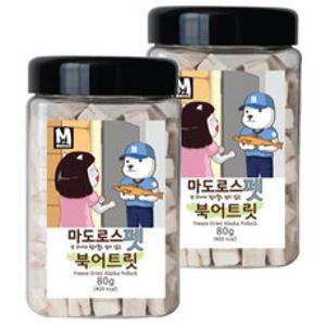 마도로스펫 동결건조 간식, 북어트릿, 80g, 2개