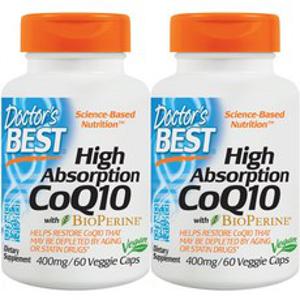 닥터스베스트 하이 앱솔션 CoQ10 400mg 베지 캡, 60정, 2개