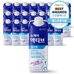 뉴케어 액티브 프로틴 밀크맛, 200ml, 24개