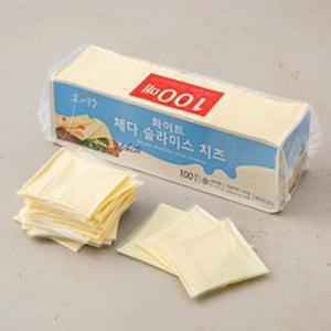 소와나무 화이트 체다 슬라이스 치즈 100매입, 1.8kg, 1개